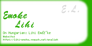 emoke lihi business card